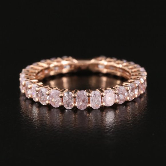 Jewelry - 18K Rose Gold 1.80 CTW Pink Diamond Eternity Band